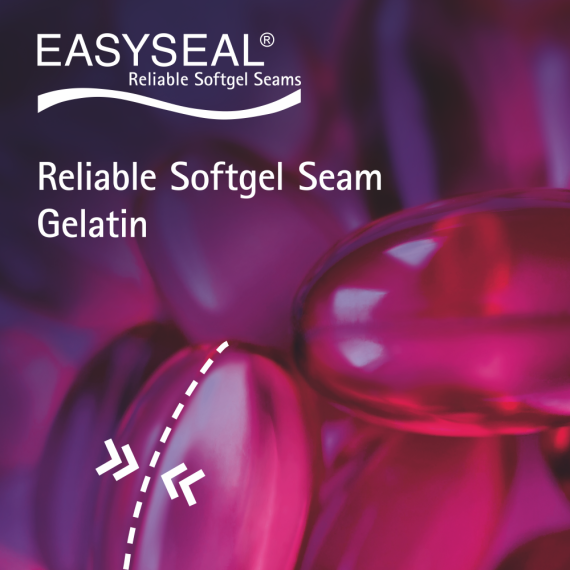 Softgel Capsule with highlighted capsule seam